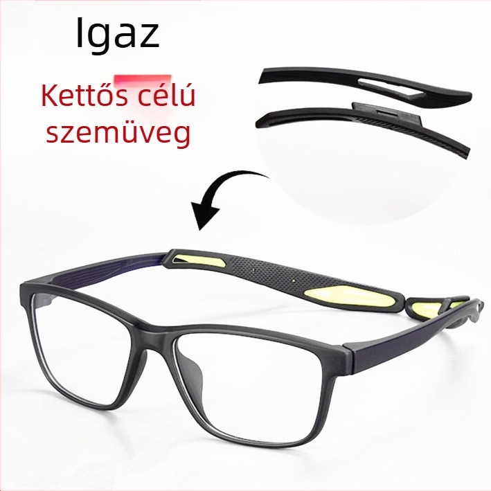 Unisex kültéri sport szemüveg, páramentes, kompatibilis myopia-lencsékkel és robbanásbiztos védő szemüveg keret, futball/kosárlabda TR903