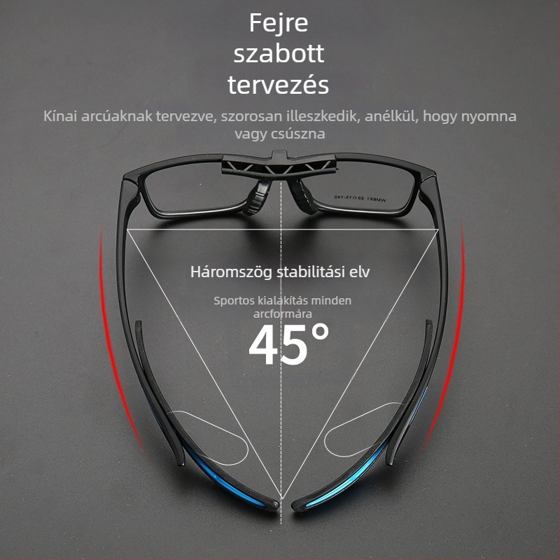 Unisex kültéri sport szemüveg, páramentes, kompatibilis myopia-lencsékkel és robbanásbiztos védő szemüveg keret, futball/kosárlabda TR903