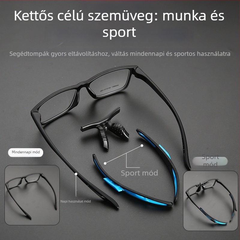 Unisex kültéri sport szemüveg, páramentes, kompatibilis myopia-lencsékkel és robbanásbiztos védő szemüveg keret, futball/kosárlabda TR903