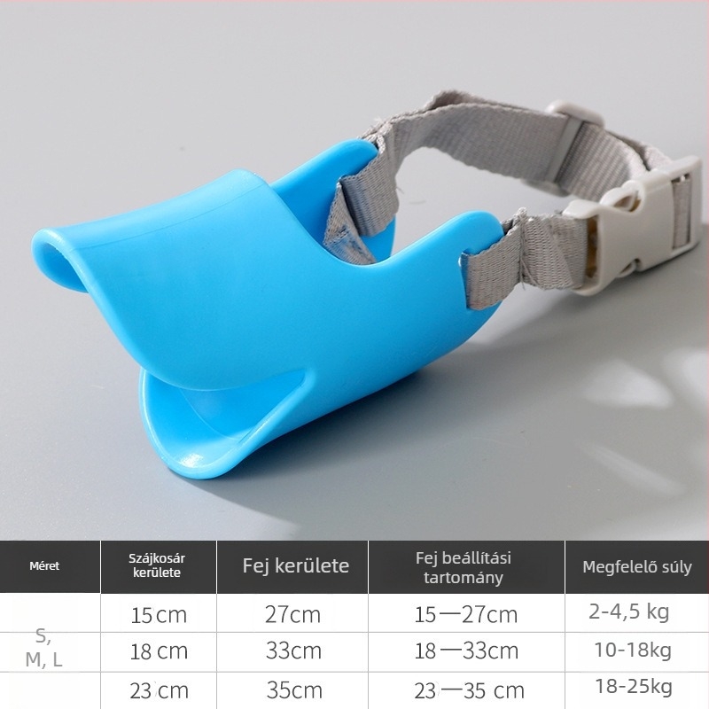 Kutyaszájvédő maszk kis testű fajtákhoz – szilikon, harapás- és ugatás elleni, Le Shuang Pet