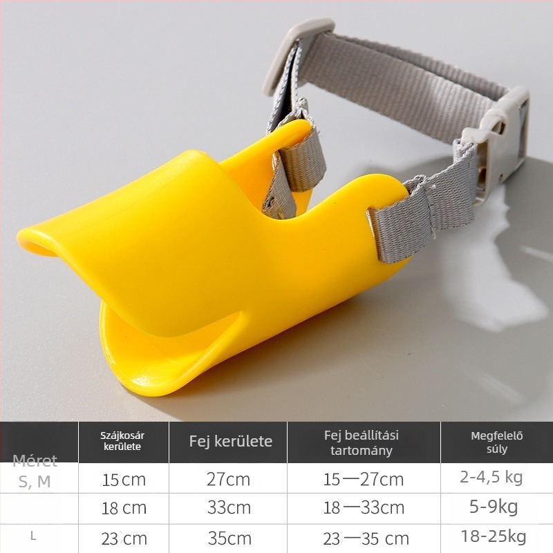Kutyaszájvédő maszk kis testű fajtákhoz – szilikon, harapás- és ugatás elleni, Le Shuang Pet