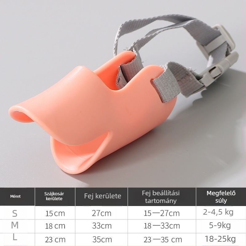 Kutyaszájvédő maszk kis testű fajtákhoz – szilikon, harapás- és ugatás elleni, Le Shuang Pet