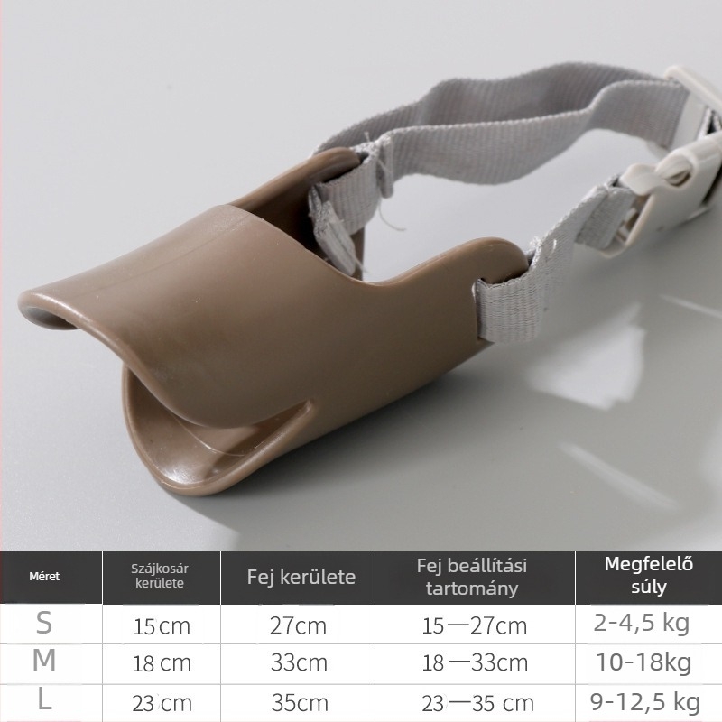 Kutyaszájvédő maszk kis testű fajtákhoz – szilikon, harapás- és ugatás elleni, Le Shuang Pet