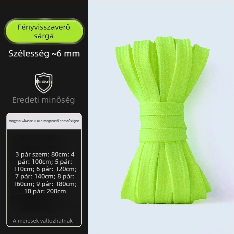 Lapos cipőfűzők sportcipőkhöz, Yipinhong H318252