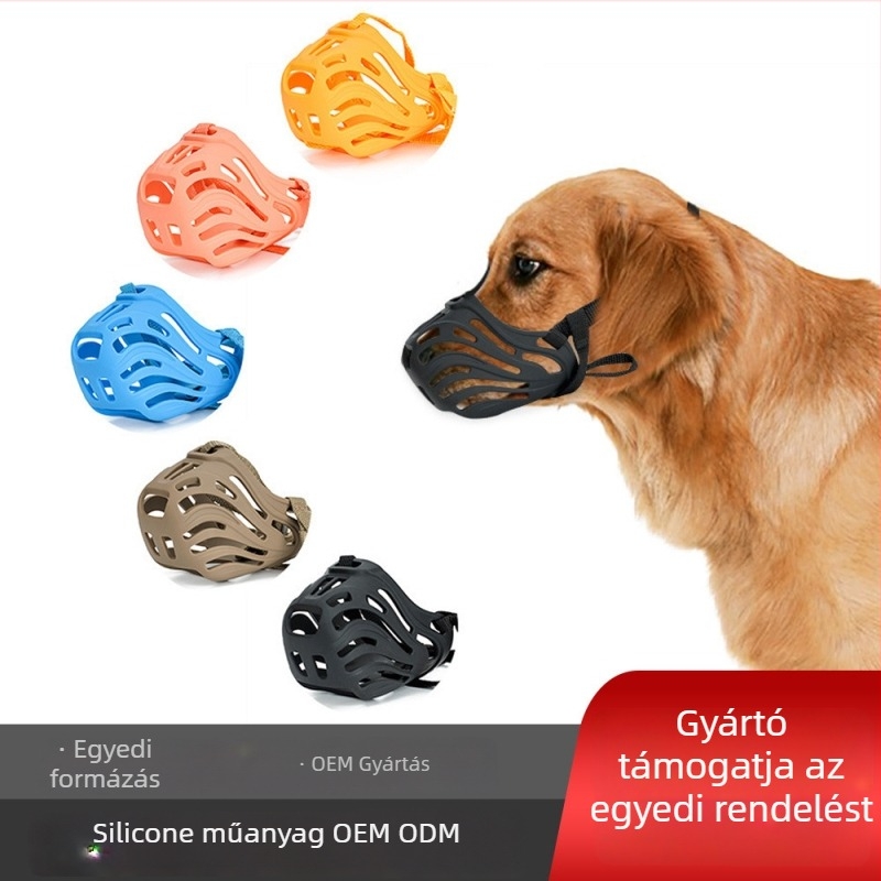 Kutyaszájkosár - műanyag, vízálló, harapás- és ugatás elleni védelem, mindkét méretű kutyáknak