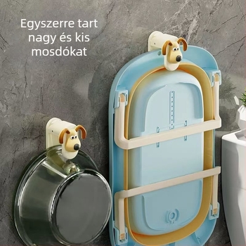 Falra szerelhető mosdóhorgony – műanyag, teherbírás 3 kg, 1 szint, modell: mosdóhorgony, származás Yiwu