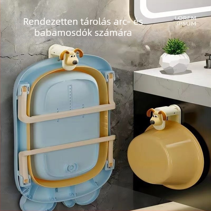Falra szerelhető mosdóhorgony – műanyag, teherbírás 3 kg, 1 szint, modell: mosdóhorgony, származás Yiwu