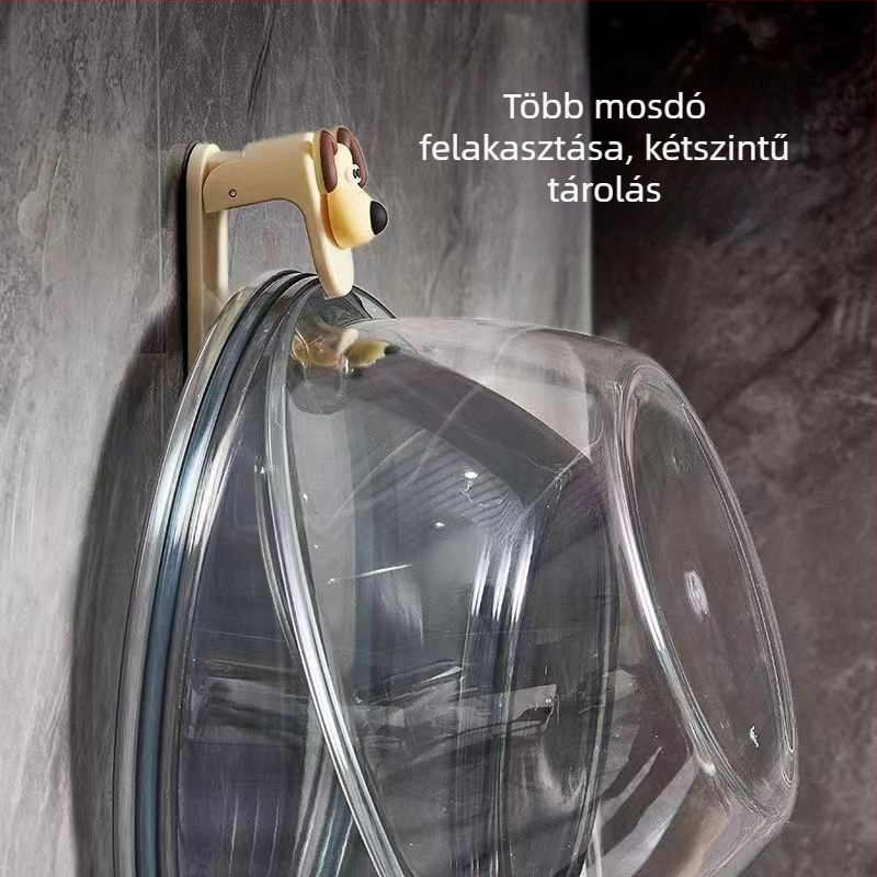 Falra szerelhető mosdóhorgony – műanyag, teherbírás 3 kg, 1 szint, modell: mosdóhorgony, származás Yiwu