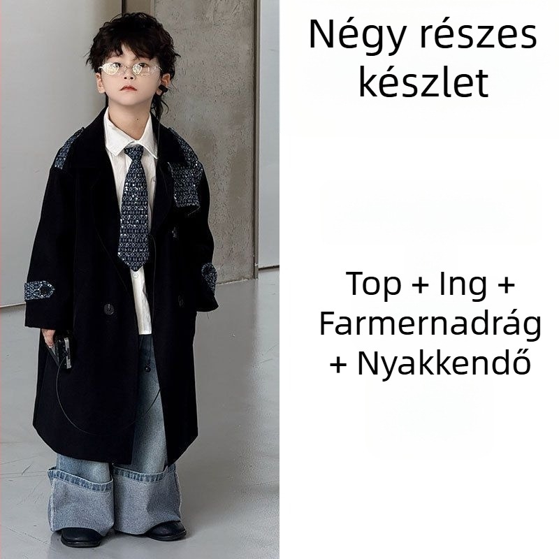 Koreai stílusú kabát, egyszínű mintázat, Modal szövet, fő anyag: nyúl szőre, egyszárnyú gombolás, zakós gallér