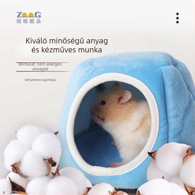 Hamster pamutfészek | Egész éves használat • Márka: Van Gege • Anyag: pamut • Cél: hamstereknek
