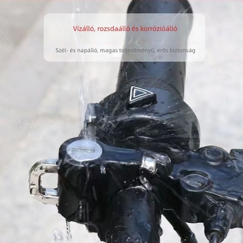 Elülső kormányzár lopás elleni védelemhez elektromos robogókhoz és kerékpárokhoz sisakkampóval — G típusú, anyag: műanyag + ötvözet, súly 85 g