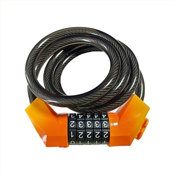 Bőr gyűrűzár kerékpárhoz és elektromos járművekhez, öt számjegyű kombinációs zár, PVC, 330 g, modern egyszerű stílus