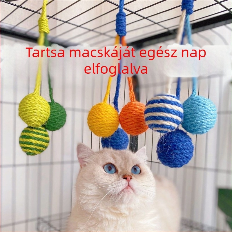 Macska sisál kaparó tábla, függőleges, nagy, falra szerelhető, kopásálló