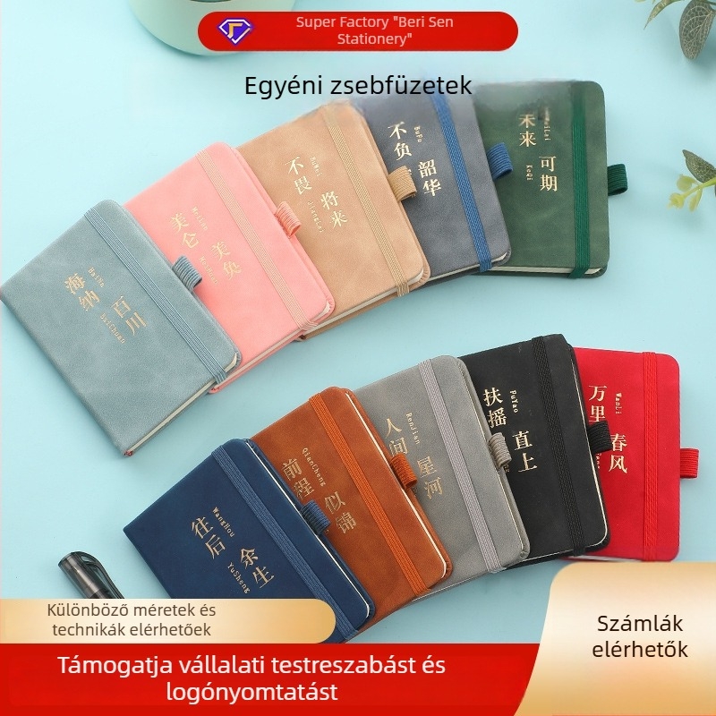 Üzleti jegyzetfüzet műbőr borítóval, Dowling papír, 80 g/m², 100 oldal, modell 01