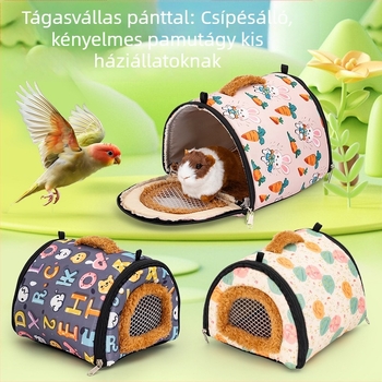 Hörcsögfészek – pamut, alagút alakú, meleg, hörcsög számára, téli használatra