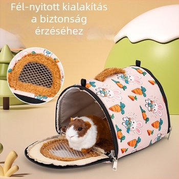 Hörcsögfészek – pamut, alagút alakú, meleg, hörcsög számára, téli használatra