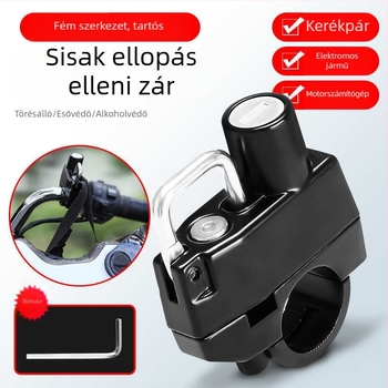 Sisakzár | alumíniumötvözet; alkalmas elektromos autók, motorkerékpárok és kerékpárok számára; súly 120 g; modern minimalist stílus