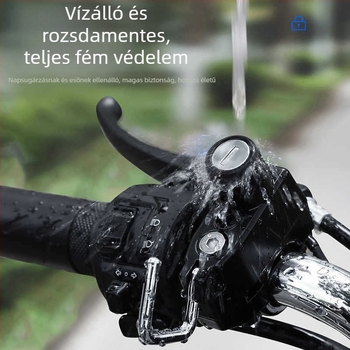 Sisakzár | alumíniumötvözet; alkalmas elektromos autók, motorkerékpárok és kerékpárok számára; súly 120 g; modern minimalist stílus