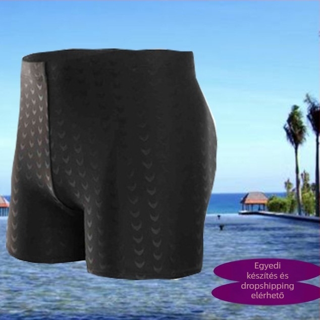 Férfi gyorsan száradó úszónadrág nyomtatással, 82% poliészter, bélés poliészter/spandex, stílus brief/boxer, úszáshoz
