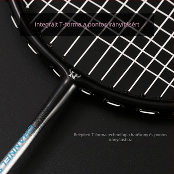 Badminton ütő készlet, 2 darab – ultra könnyű alumínium-ötvözet váz, kéttagú kialakítás, tömeg 95–100 g, fogantyú vastagsága G3