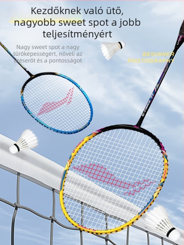 Li-Ning GF77 ultra könnyű tollasütő, professzionális szintű kettős készlet, tartós 695-22