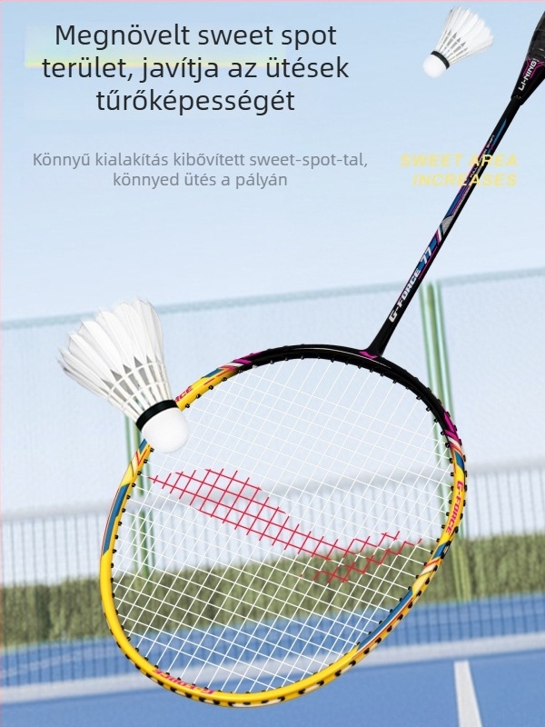 Li-Ning GF77 ultra könnyű tollasütő, professzionális szintű kettős készlet, tartós 695-22
