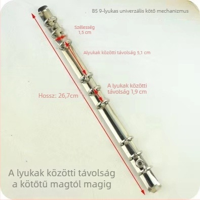 Meiyu Kézi napló – Fém gyűrűs kapocs, 0-típusú vas kapocs, Modell 088, Nagykereskedelmi csomagolás