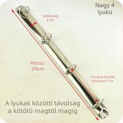 Meiyu Kézi napló – Fém gyűrűs kapocs, 0-típusú vas kapocs, Modell 088, Nagykereskedelmi csomagolás