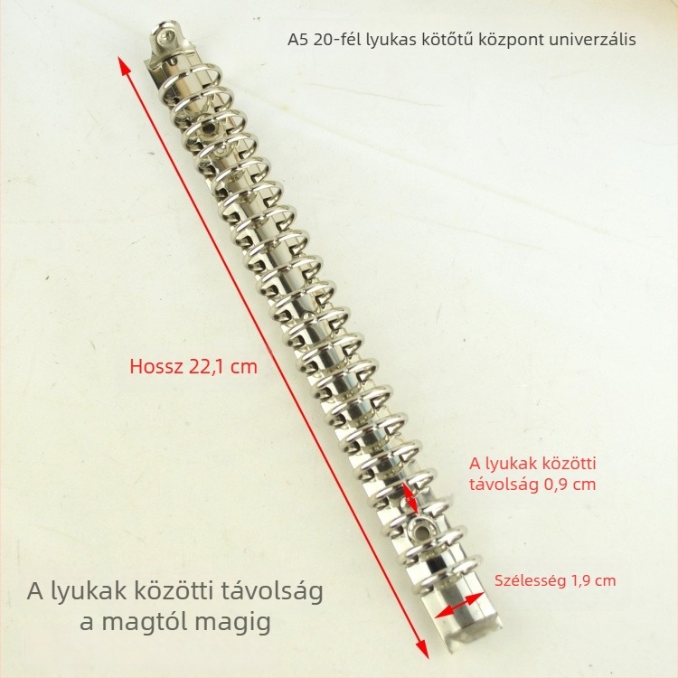 Meiyu Kézi napló – Fém gyűrűs kapocs, 0-típusú vas kapocs, Modell 088, Nagykereskedelmi csomagolás