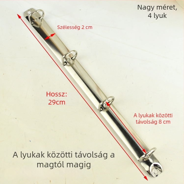 Meiyu Kézi napló – Fém gyűrűs kapocs, 0-típusú vas kapocs, Modell 088, Nagykereskedelmi csomagolás