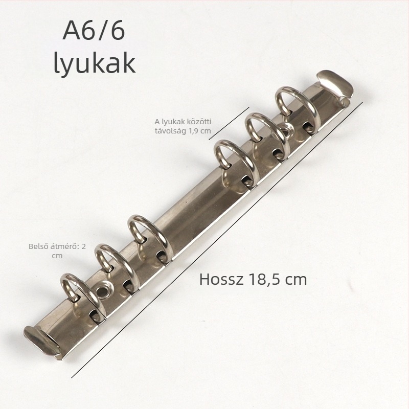 Meiyu Kézi napló – Fém gyűrűs kapocs, 0-típusú vas kapocs, Modell 088, Nagykereskedelmi csomagolás