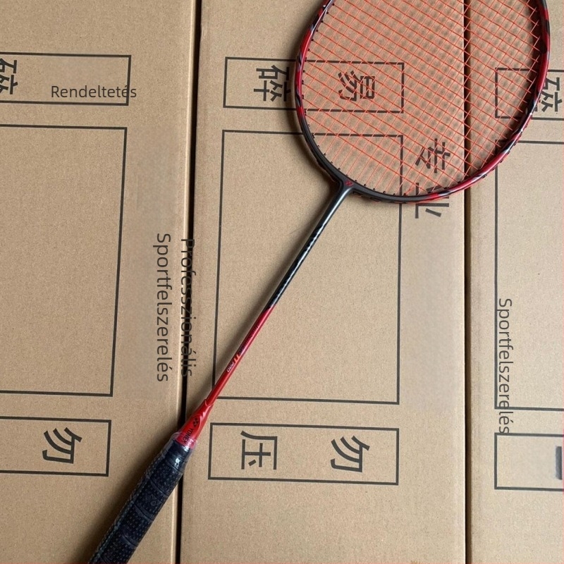 Mu qianli 11Pro badminton ütő, teljes szénszálas kivitel, gyöngyház-szürke szín, 95-100 g, G-5 markolat, közvetlen ütés, professzionális kültéri használatra