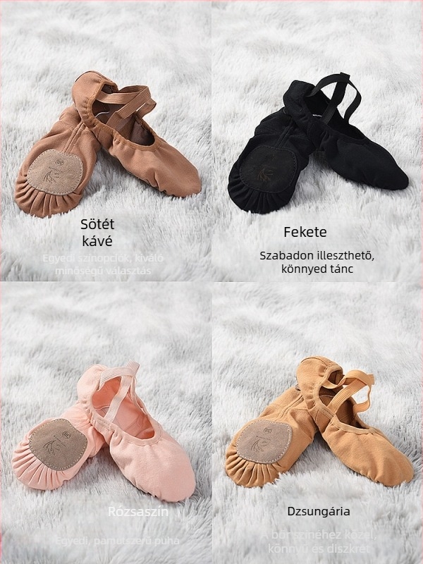Belly Dance — Soft Bar Shoes kezdőknek, uniszex, bőr talp, lélegző és ütéscsillapító