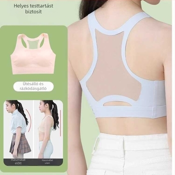 Tartásjavító lányoknak melltartó, vékony sporttop, teljes kosár, pamut bélés