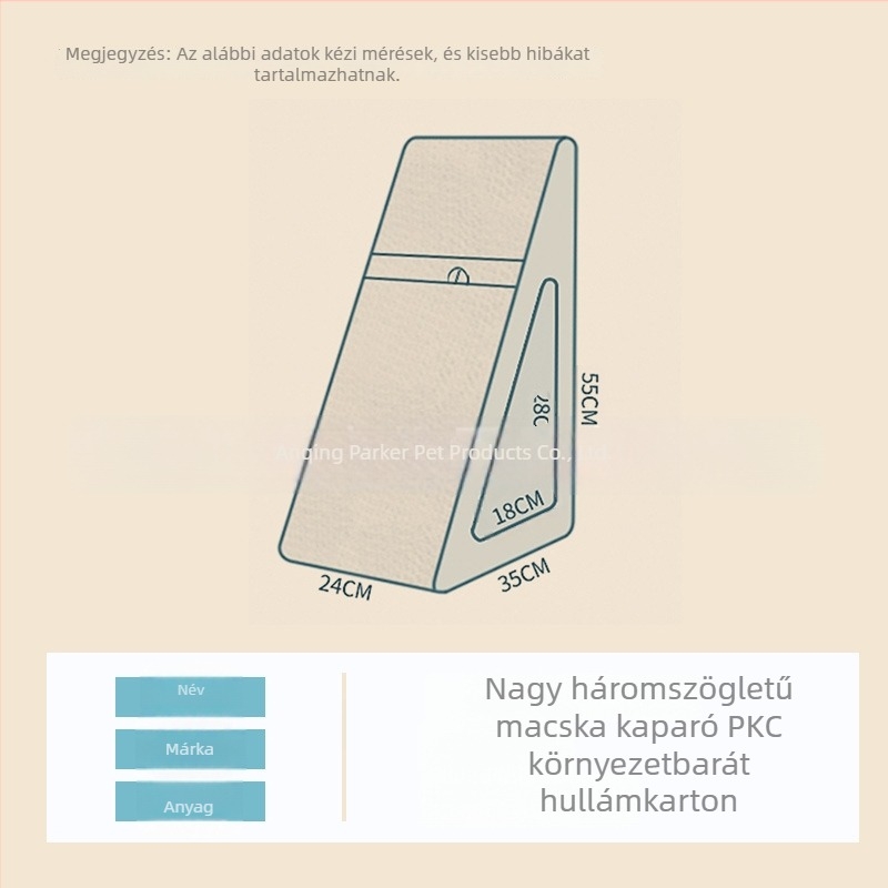 Függőleges macska karmolótábla, tartós, kopásálló, nagy méretű, hullámos kartonból, macskajáték
