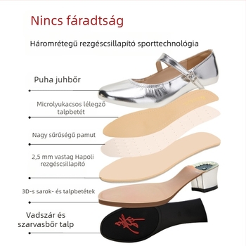 Női latin tánc cipő, puha talpú, lélegző felsőrész szintetikus bőrből, könnyű