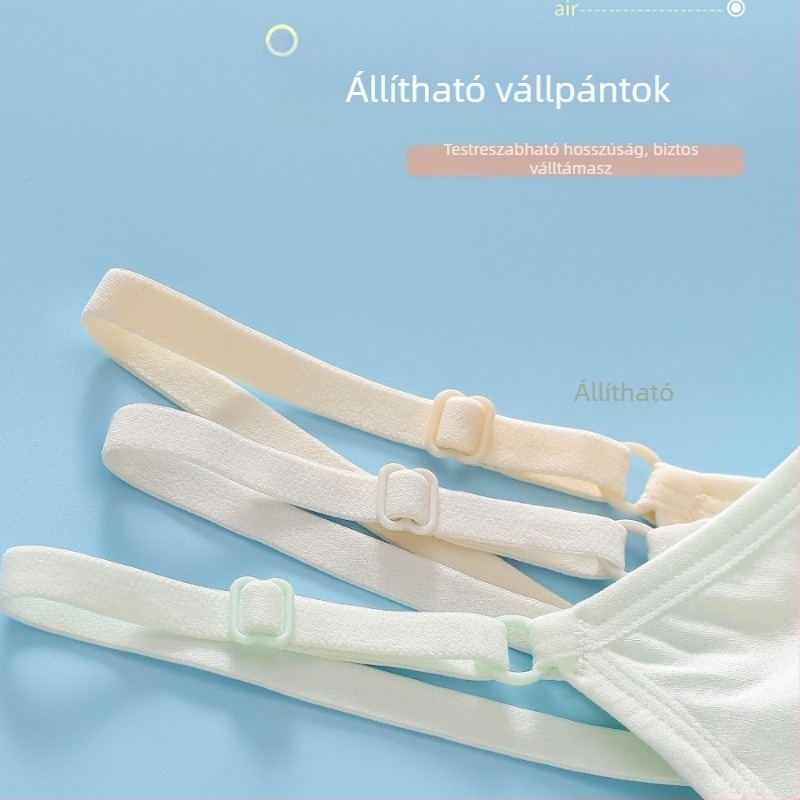 Tinédzser sportmelltartó három fejlettségi szakaszban – légáteresztő, nyom nélkül, ütésálló