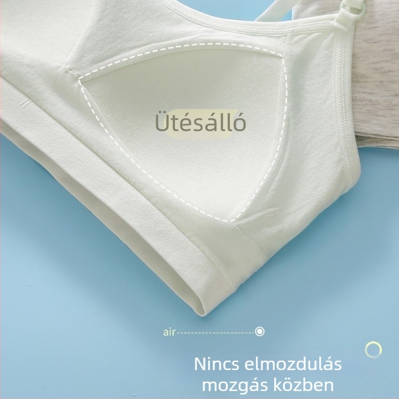 Tinédzser sportmelltartó három fejlettségi szakaszban – légáteresztő, nyom nélkül, ütésálló