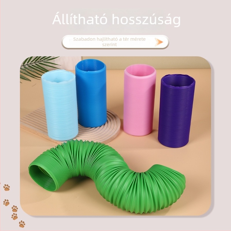 Kisállat DIY behúzható alagút hörcsögöknek — műanyag belső használatra