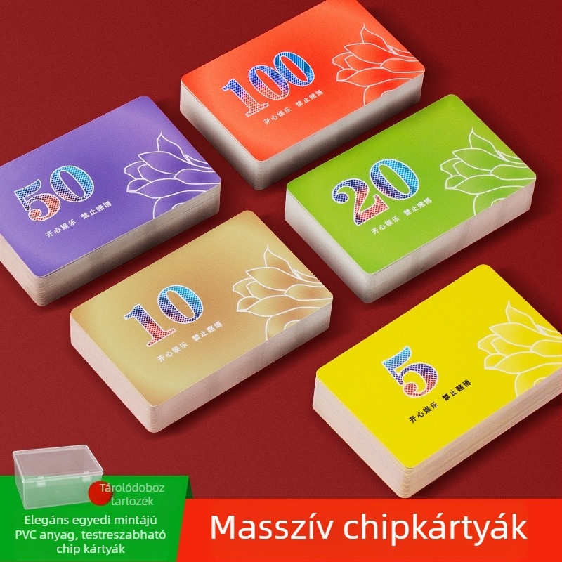Játék chippek Mahjong és kártyaszobákhoz — ABS anyag; Chip specifikációk: Egyéb; Doboz mennyiség: Egyéb; Feldolgozás és testreszabás: Nem; Alkalmazható forgatókönyvek: Egyéb