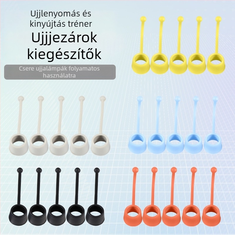 Szilikon ujjtornász – kézre húzóeszköz ujjak hajlításához és nyújtáshoz, ANTUKE (Márka: ANTUKE; Kategória: Húzóeszköz; Anyag: Szilikon; Alkalmazható: Egyéb)
