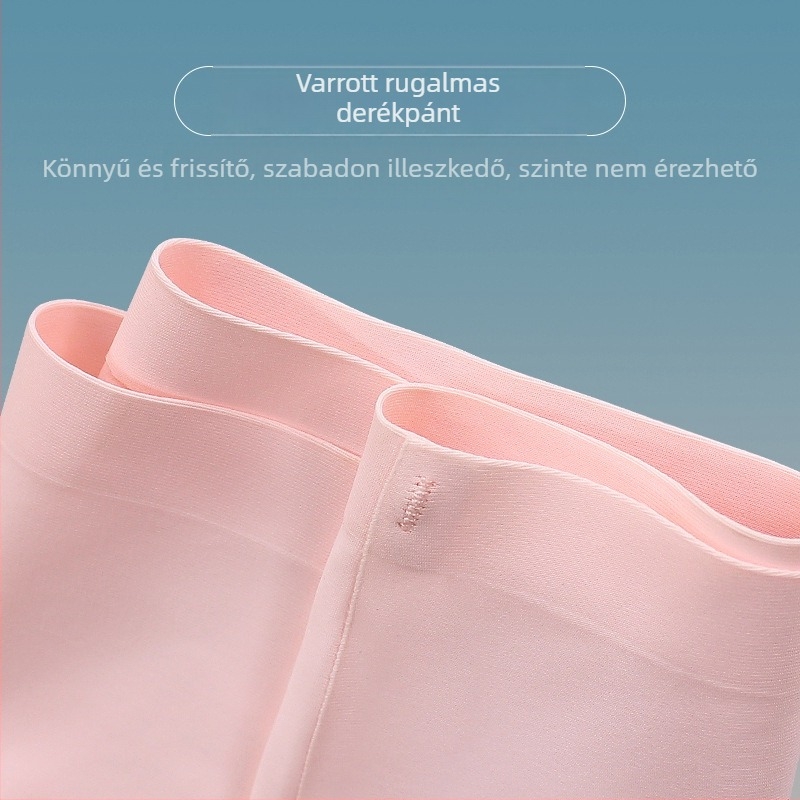 Lányok nyári vékony, varrat nélküli bugyi, ice-silk anyagból, nylon-spandex