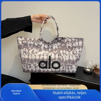 Váll tote táska 20–35 L kapacitással, vászon anyag, geometriai minta, uniszex, nagyon könnyű