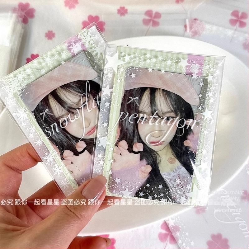 Önzáródó ajándék taska csillag-hópehely mintával, Fruit smoothie, univerzális csomagolás, zárás hossza 1–1,5 cm