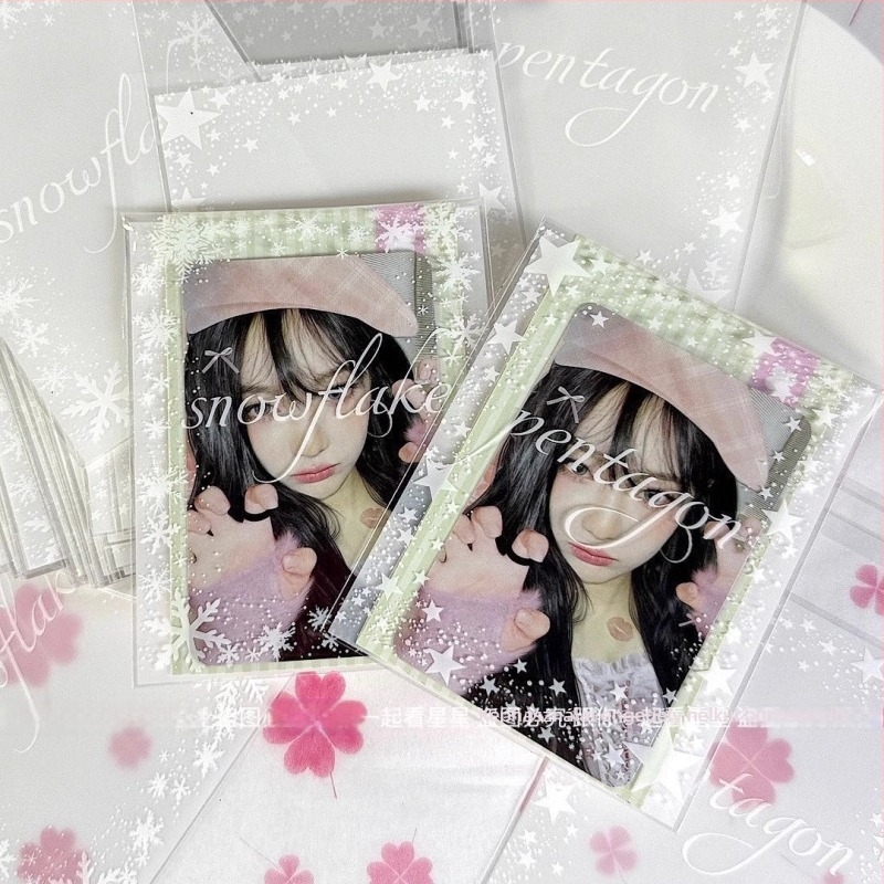 Önzáródó ajándék taska csillag-hópehely mintával, Fruit smoothie, univerzális csomagolás, zárás hossza 1–1,5 cm