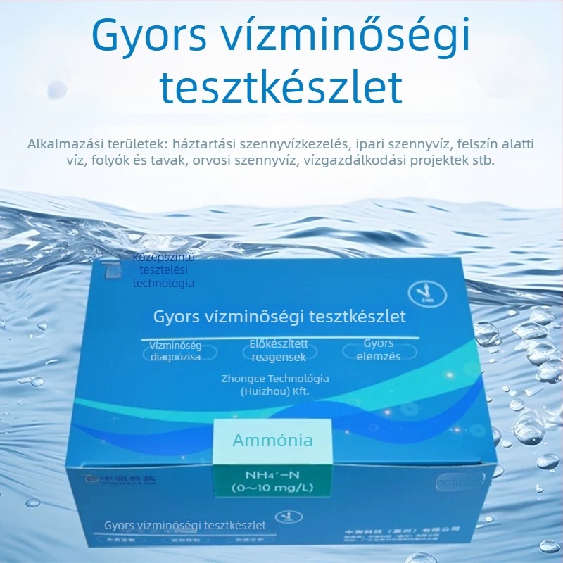 Millipore gyors vízminőségi tesztkészlet ammónium-nitrogén tesztpapírral, összes foszfor, összes nitrogén, reziduális klór és COD