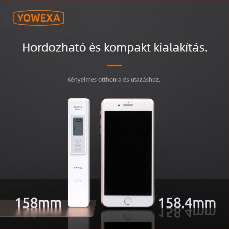 YW-662 Vízminőség gyors elemző — TDS 0–9999ppm, nehézfémek vizsgálata, pontosság ±2%