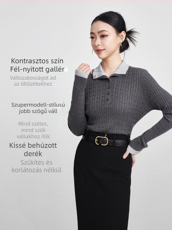 Női gyapjúkeverék kapucnis felső, alapréteg jellegű darab kettős hatással