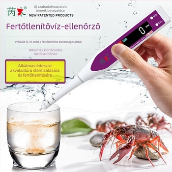 Klór-dioxid mérő hordozható vízminőségi analizátor CL-200 efferveszcens tabletta adagoló kalibrátorral, mérési tartomány 0-999 ppm, pontosság 1 ppm, tápfeszültség 3.2V