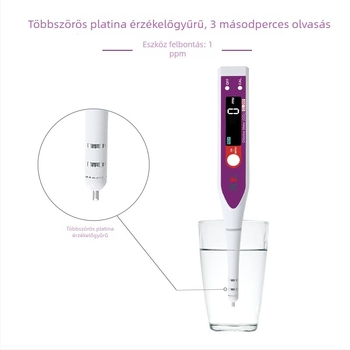 Klór-dioxid mérő hordozható vízminőségi analizátor CL-200 efferveszcens tabletta adagoló kalibrátorral, mérési tartomány 0-999 ppm, pontosság 1 ppm, tápfeszültség 3.2V